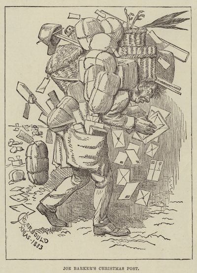 Joe Barkers julepost af Alfred Courbould